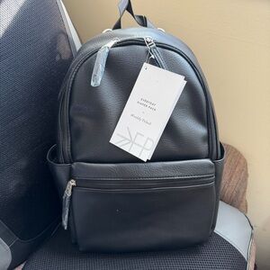 Freshly picked everyday diaper bag black vegan leather NWT